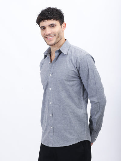 Refined Gray Oxford Shirt