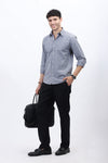 Refined Gray Oxford Shirt