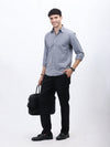 Refined Gray Oxford Shirt