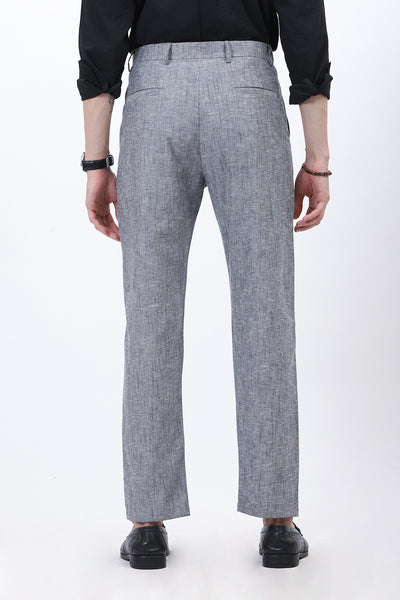 REGULAR FIT FIT LINEN TROUSER