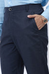 NAVY BLUE 4 WAY LYCRA TROUSER
