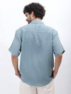 Wrinkled Crepe Flower Print Shirt