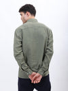 Olive Green Lightweight Gauze Button-Up