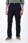 BLUE REGULAR FIT FORMAL  PANT