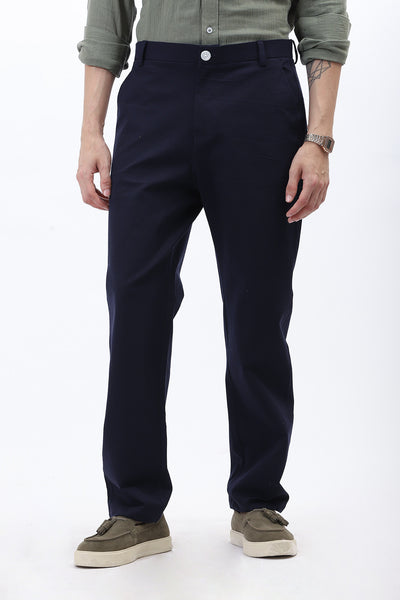BLUE REGULAR FIT FORMALPANT