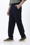 BLUE REGULAR FIT FORMAL  PANT