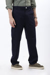 BLUE REGULAR FIT FORMAL  PANT