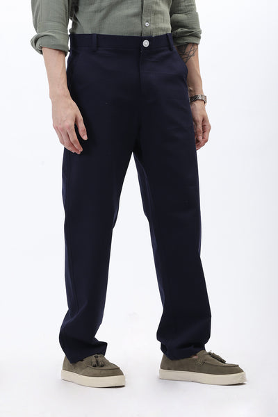BLUE REGULAR FIT FORMALPANT