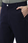 BLUE REGULAR FIT FORMAL  PANT