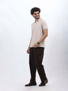 Desert Beige Polo & Olive Cargo Pants – Utility Meets Style