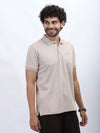 Desert Beige Polo & Olive Cargo Pants – Utility Meets Style