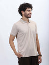 Desert Beige Polo & Olive Cargo Pants – Utility Meets Style