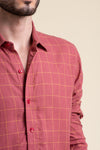 red-graph-check-shirt-men-casual-shirt-1