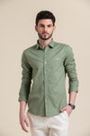 men-casual-shirts-green-linen-casual-shirt