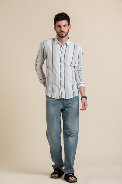 mens-wear-blue-stripe-cotton-shirt