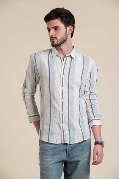 mens-wear-blue-stripe-cotton-shirt