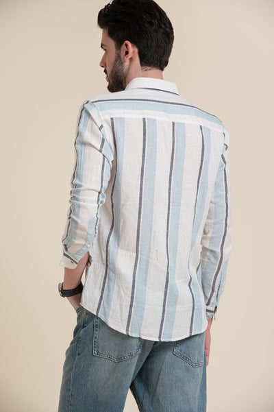 mens-wear-blue-stripe-cotton-shirt