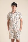 Beige Blossom Printed Co-Ord Set for Effortless Summer Style