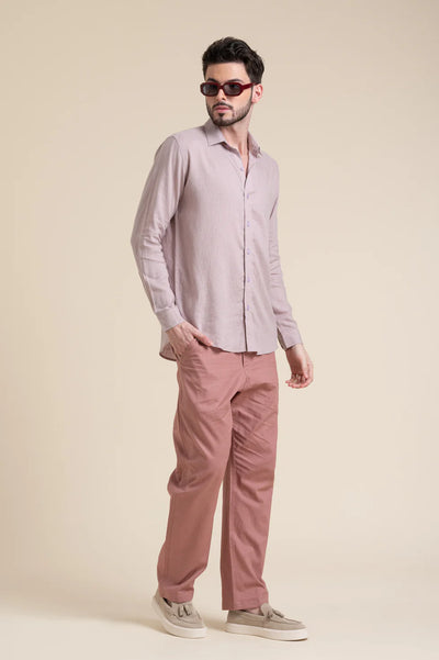 Dusty Rose Full Sleeve Shirt – Soft Tones, Sharp Style