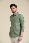 men-casual-shirts-green-linen-casual-shirt