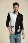 mens-wear-contrast-panel-black-white-asymmetrical-shirt