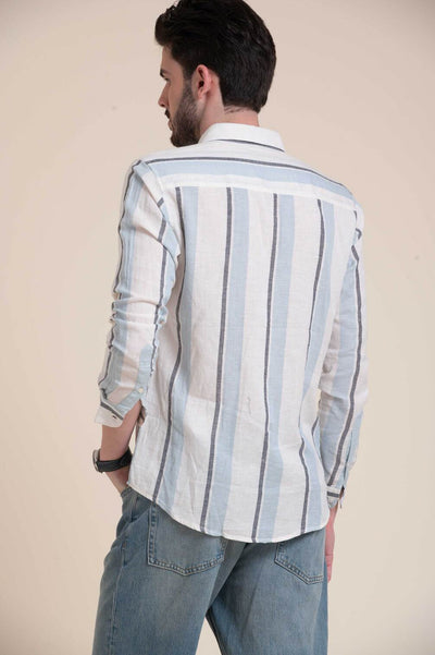 mens-wear-blue-stripe-cotton-shirt