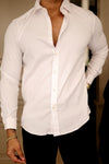 Blush Pink Mandarin Collar Shirt